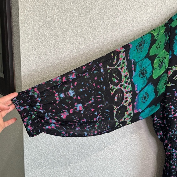 Rachel Rachel Roy 2X Boho Floral Colorful Flowy Dress Vacation Resortwear - Picture 8 of 10